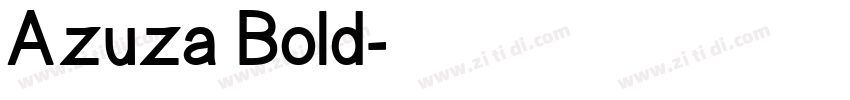 Azuza Bold字体转换
